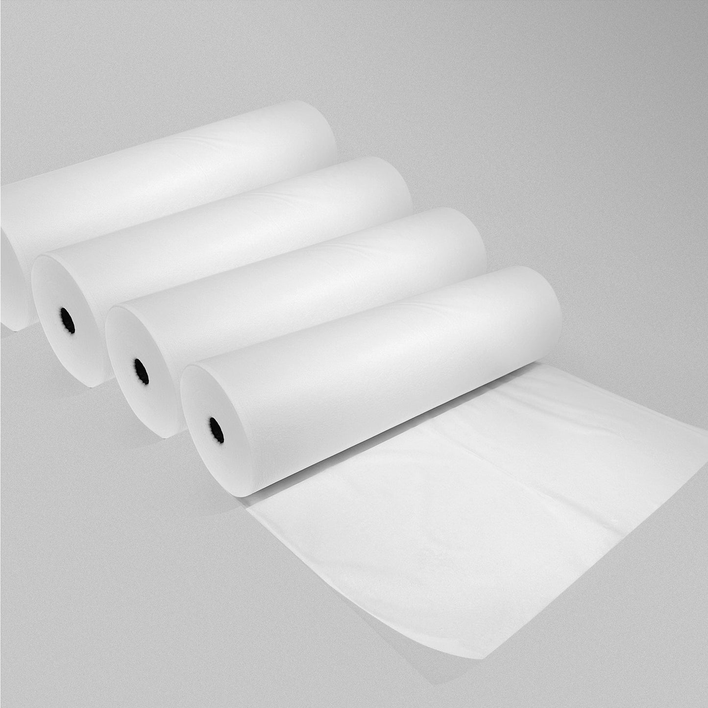 Bänkpapper non-woven. 4st rullar, totalt 400 perforerade ark med ansiktskryss.